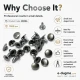 0 Rivet 6 mm (0.24") Cap with 6-6.5 mm (0.24"-0.26") Post Steel Rivet – 1000 Pieces R0006 for crafting and sewing projects
