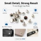 11 mm (0.43") Cap Standard Post Steel Single Cap Rivet – 250 Pieces, ideal for securely fastening thick materials with a