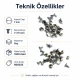 7 mm Plain Metal Rivet for garments and crafts, 500 pieces pack