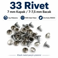 7 mm Plain Rivet Metal Rivet ( 500 Pcs/Pack ) R0009