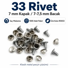 7 mm Plain Rivet Metal Rivet ( 500 Pcs/Pack ) R0009