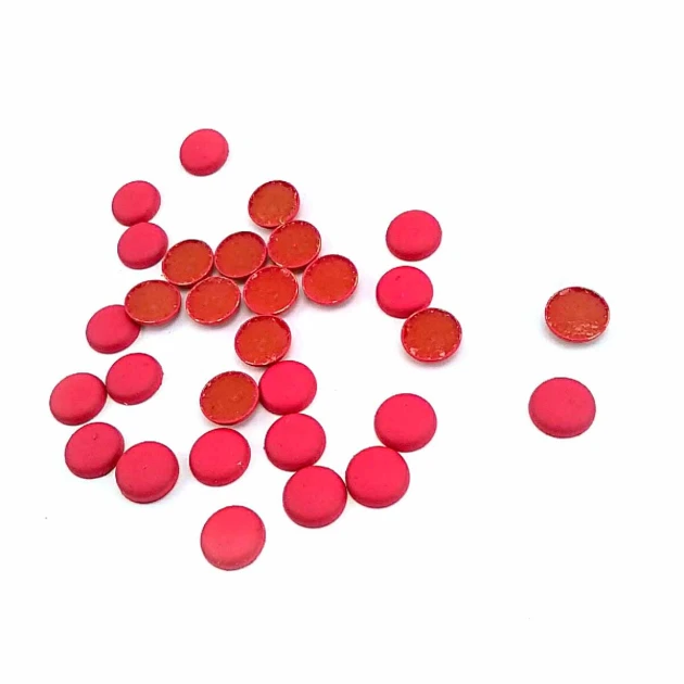 9 mm Red Color Plastic Adhesive Rivets - 250 pcs