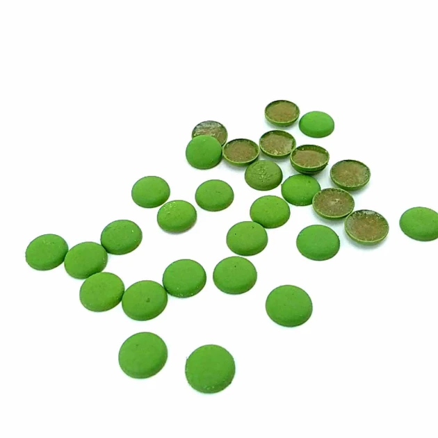 9 mm Green Color Plastic Adhesive Rivets - 250 pcs