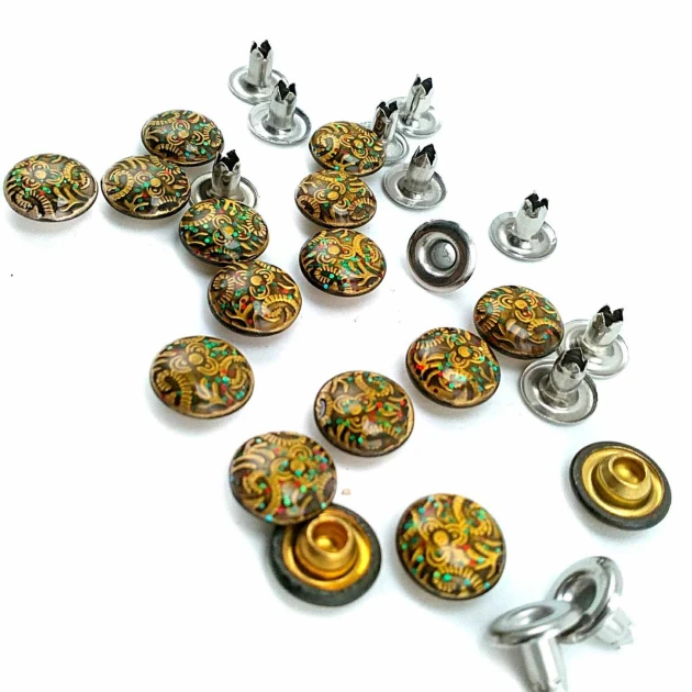 9 mm 14 boy Desenli Rivet R0016