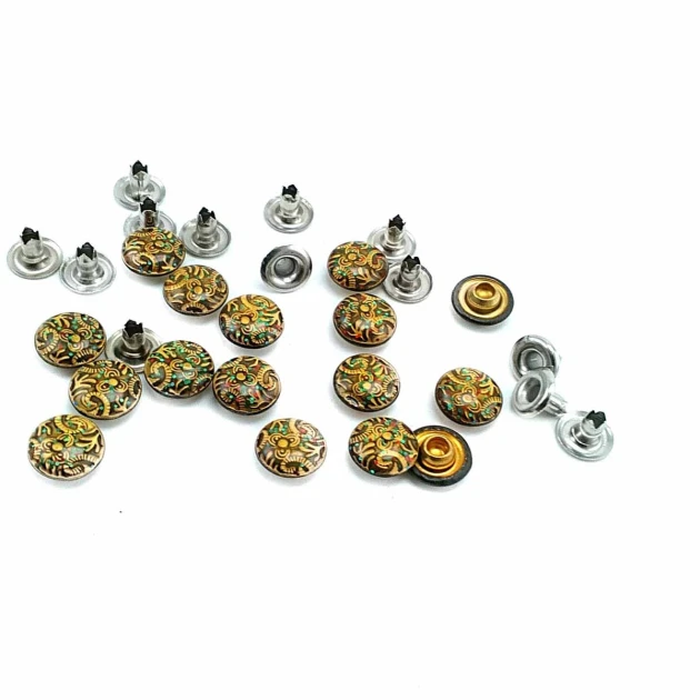 9 mm 14 boy Desenli Rivet R0016