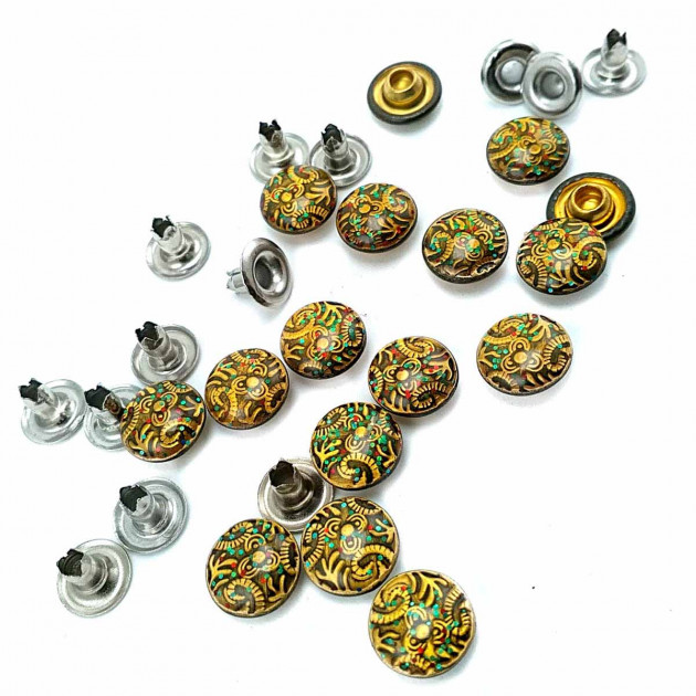 9 mm 14 boy Desenli Rivet R0016