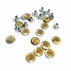Heart Design Silvery Sheet Rivet 10 mm