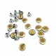 Heart Design Silvery Sheet Rivet 10 mm