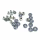 Rhinetone Blue Striped Rivet 10 mm