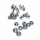 Rhinetone Blue Striped Rivet 10 mm