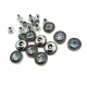 Glass Stone Edges Patterned Rivet 12 mm