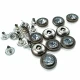Glass Stone Edges Patterned Rivet 12 mm