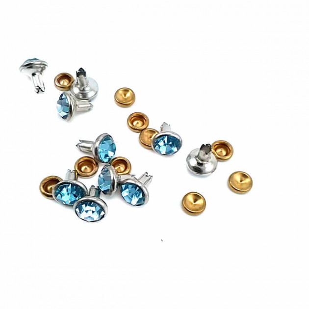 8 mm 12 L Rhinestone Rivet R0024