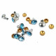 8 mm 12 L Rhinestone Rivet R0024