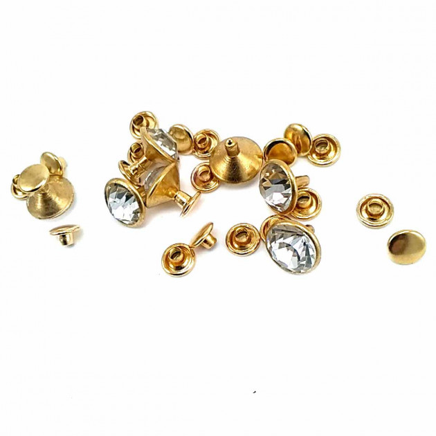 Rivet 11 mm 18 L Rhinestone R0025