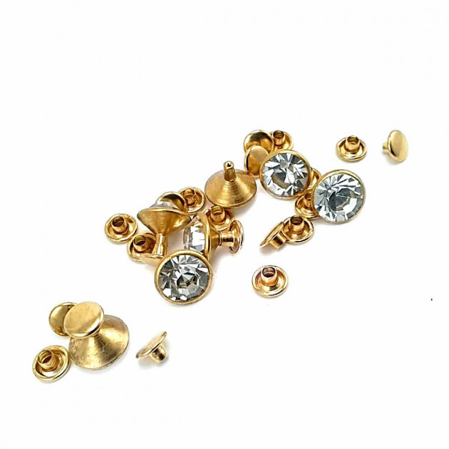 Rivet 11 mm 18 L Rhinestone R0025