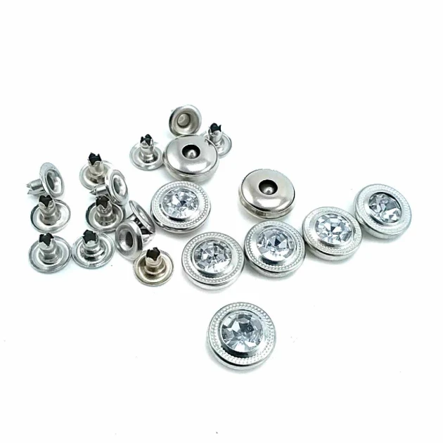 Rhinestone Plain Rivet 12 mm