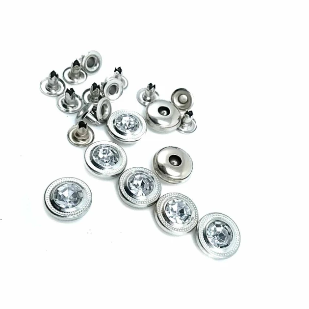 Rhinestone Plain Rivet 12 mm