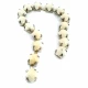 Square White Stone Ribbon Chain SRT0027
