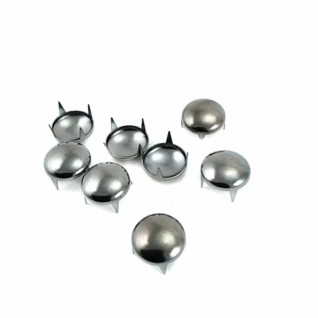 12 mm 4 Legs Ornamental Prong Stud Brass Stainless (250 Pcs/Pack)