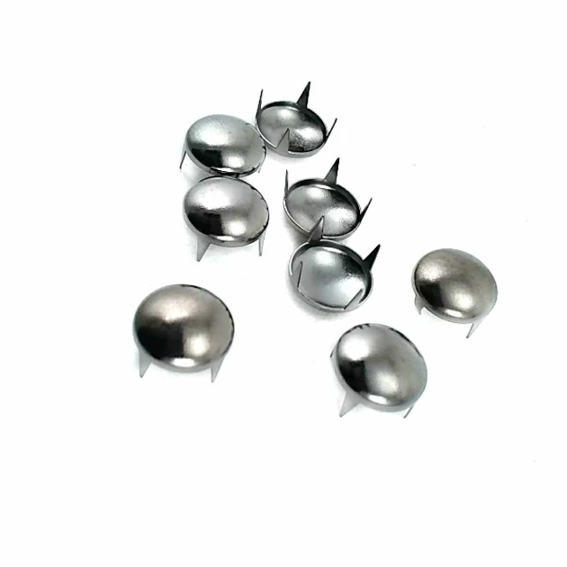 12 mm 4 Legs Ornamental Prong Stud Brass Stainless (250 Pcs/Pack)