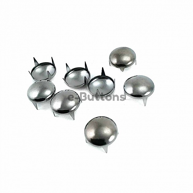 12 mm 4 Legs Ornamental Prong Stud  Brass Stainless (250 Pcs/Pack)