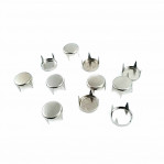 Ornament Stud 9.50 mm Flat Coin Shaped Four Prong Brass Stud (250 Pcs/Pack) TR0006