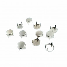 Ornament Stud 9.50 mm Flat Coin Shaped Four Prong Brass Stud (250 Pcs/Pack) TR0006