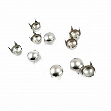 Slightly Convex Ornamental Prong Studs Brass 8.50 mm 4-legged (250 Pcs/Pack) TR0011