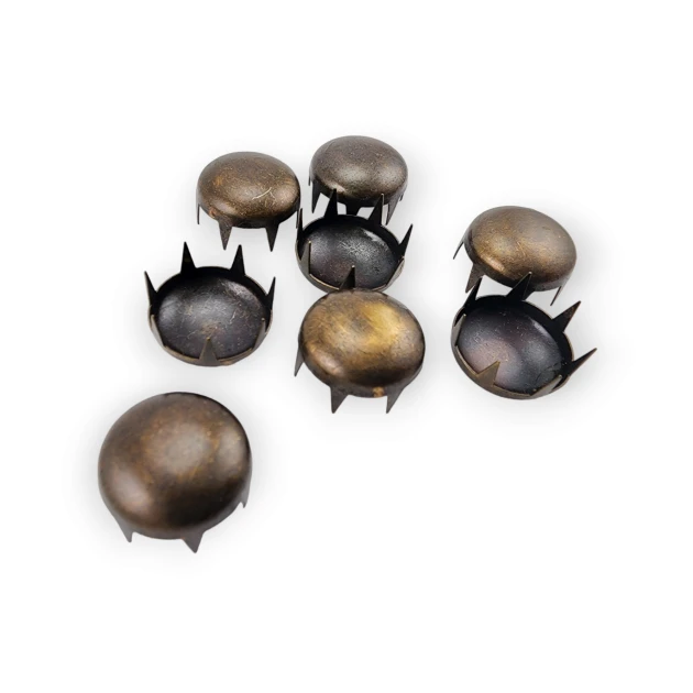 Curved Ornament Prong Studs 17. 50 mm 6 Legs (250 Pcs/Pack) TR0017