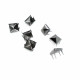 8 mm Punk Spikes Spots  Studs  Pyramid Shape (250 Pcs / Package) TR0018