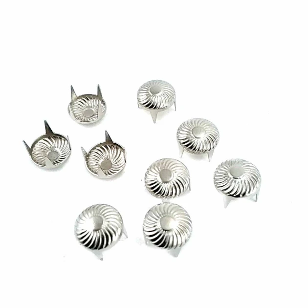9,5 mm Punk Spikes Spots Studs Swirl Pattern ( 250 Pcs/ Packet ) TR0030
