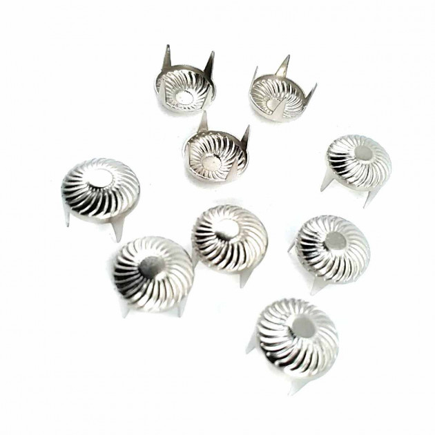 9,5 mm Punk Spikes Spots Studs Swirl Pattern ( 250 Pcs/ Packet ) TR0030