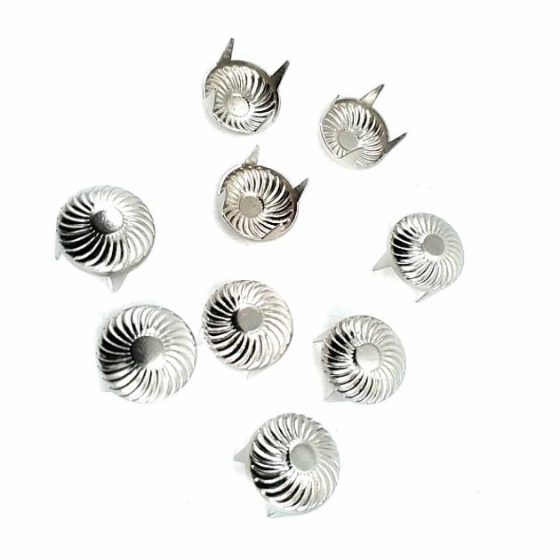 9,5 mm Punk Spikes Spots Studs Swirl Pattern ( 250 Pcs/ Packet ) TR0030