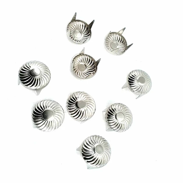 9,5 mm Punk Spikes Spots Studs Swirl Pattern ( 250 Pcs/ Packet ) TR0030