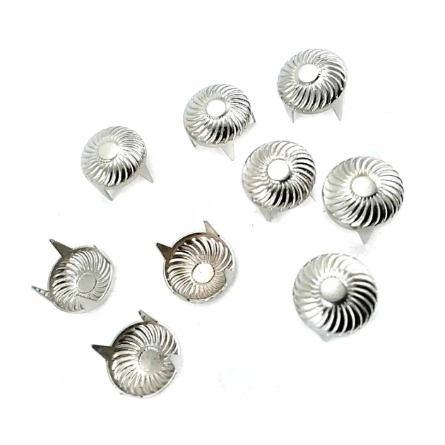 9,5 mm Punk Spikes Spots Studs Swirl Pattern ( 250 Pcs/ Packet ) TR0030