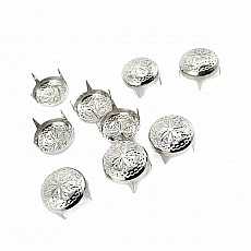  Prong Trok 12.5 mm Patterned 4 Legged Metal (250 pcs / Package) TR0031