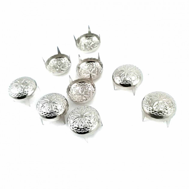 Prong Trok 12.5 mm Patterned 4 Legged Metal (250 pcs / Package) TR0031