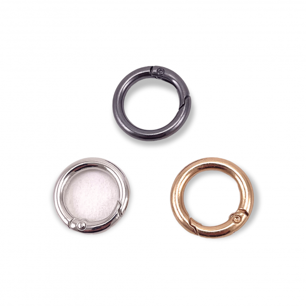 Açılıp Kapanan Kelepçe 1,5 mm  Yaylı Halka - Anahtarlık Halkası T0048