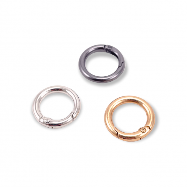 Açılıp Kapanan Kelepçe 1,5 mm  Yaylı Halka - Anahtarlık Halkası T0048