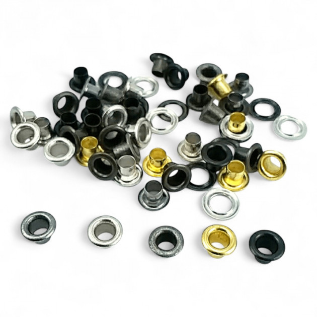 9/64" Brass 3,6 mm Curved Eyelet (500 Pcs/Pack) ERB0017PR