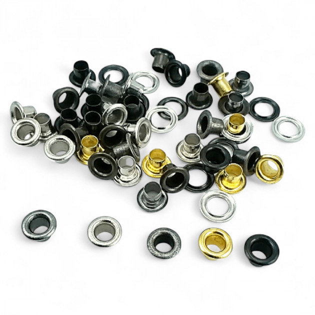 9/64" Brass 3,6 mm Curved Eyelet (500 Pcs/Pack) ERB0017PR