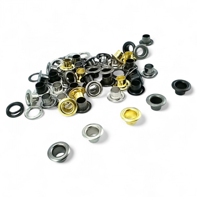 3/16" Brass 4,8 mm Double Sided Eyelet (500 Pcs/Pack) ERB0003PRC