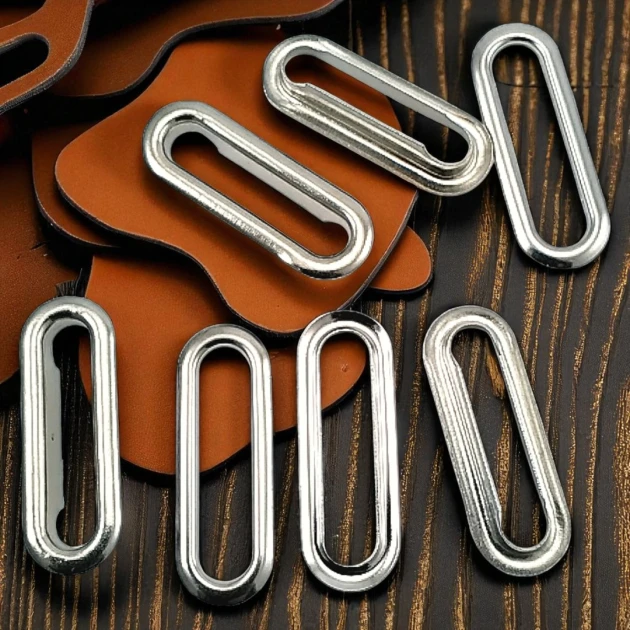 3 cm Oval Kuşgözü Pirinç 100 Adet / Paket Nikel Renk EROV0030PRPromo