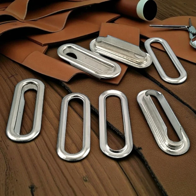 3 cm Oval Kuşgözü Pirinç 100 Adet / Paket Nikel Renk EROV0030PRPromo