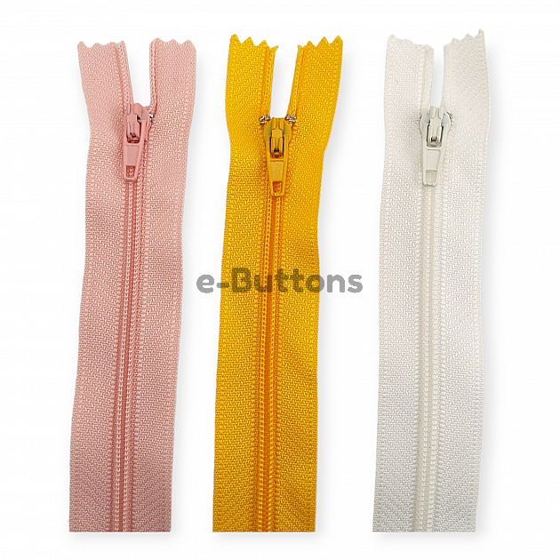 Nylon Coil Zipper 16 cm #3 6,30" Pants, Skirt and Dress Zips Close End ZPS0016T5