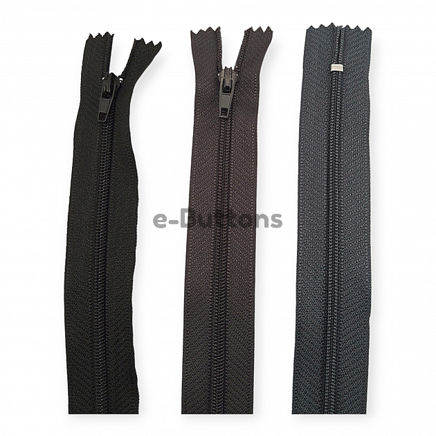 Nylon Coil Zipper 18 cm #3 7,10" Pants, Skirt and Dress Zips Close End ZPS0018T5