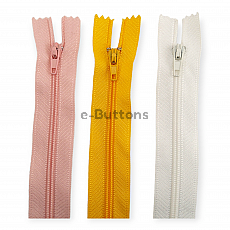 Nylon Coil Zipper 25 cm #3 9,84" Pants, Skirt and Dress Zips Close End ZPS0025T5