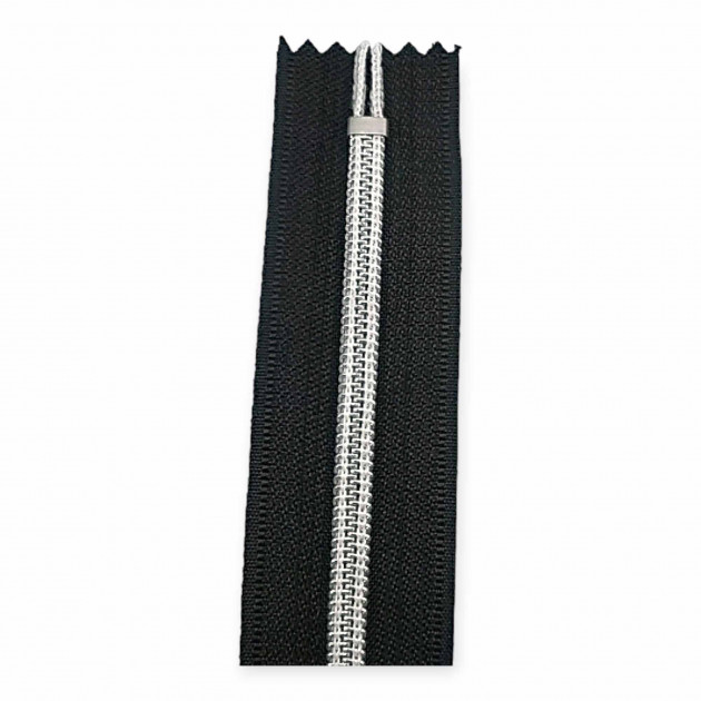 Nylon Coil Zipper 12 cm #5 4,70" Metallic Teeth Jacket Zipper Close End ZPS0012T10 Nylon Coil Zipper 12 cm #5 4,70" Metallic Teeth Jacket Zipper Close End ZPS0012T10