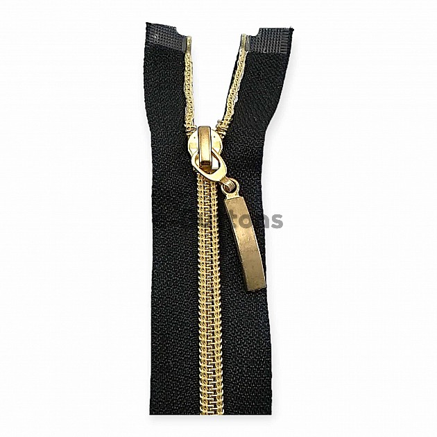 Nylon Coil Zipper 12 cm #5 4,70" Metallic Teeth Jacket Zipper Close End ZPS0012T10